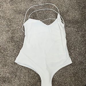 White backless bodysuit - PLT